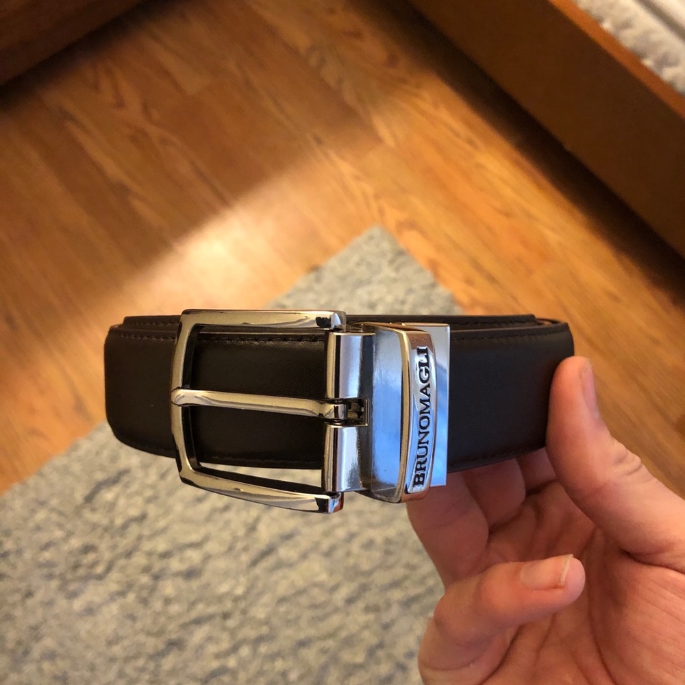 Bruno Magli Men’s Leather Reversible Belt